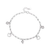 Cumpara ieftin Bratara din argint 925 pentru dama, JW1617, model inimioare, placata cu rodiu