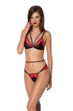 Passion set Peonia S/M Black/Red