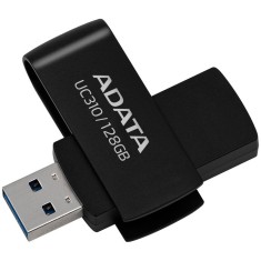 ADATA UC310 128GB USB 3.2 Gen1, protectie slide laterala, plastic, negru