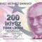 Turcia 200 Lire 2009 P-227d UNC