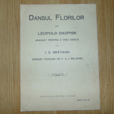 Partitura Interbelica -Dansul Florilor de Leopold Dauphin