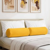 vidaXL Perne Bolster 2 pcs Galben Deschis &Oslash; 25 x 70 cm 42014352