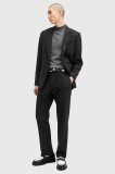 AllSaints pantaloni HEDDON bărbați, culoarea negru, drept, M042QB