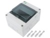 Carcasă Modulară ELEKTRO-PLAST NASIELSK IP65, Policarbonat, 6 Module, Montare Perete, IK08, GRI DeschIS