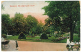 1088 - TIMISOARA, Public garden, pram with baby - old postcard - used - 1915, Circulata, Printata