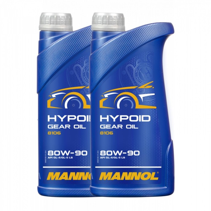 Pachet 2 litri Ulei Transmisie MANNOL Hypoid 80W90 GL-4 GL-5 LS Diferentiale Sarcini Extreme