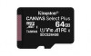 CARD MicroSD KINGSTON, 64 GB, microSDXC, clasa 10, standard UHS-I U3,