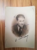 1937 Foto tenor Opera Romana Dumitru STANCIU semnata 9 x 6,5 cm