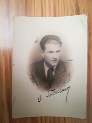 1937 Foto tenor Opera Romana Dumitru STANCIU semnata 9 x 6,5 cm foto