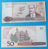 Bancnota veche - Brazil Brazilia 50 Cruzados - in stare foarte buna