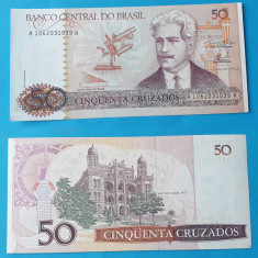 Bancnota veche - Brazil Brazilia 50 Cruzados - in stare foarte buna
