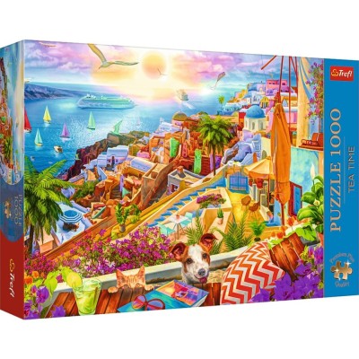 PUZZLE 1000 PREMIUM PLUS TEA TIME VIZITAND SANTORINI foto