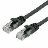 Cablu de retea UTP cat 6A 0.3m Negru, Value 21.99.1464