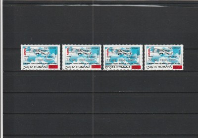 ROMANIA 2000 LP 1528-75 ANI C.F.R.N.A. 1995 SUPRATIPAR SERIE MNH NESTAMPILATA foto