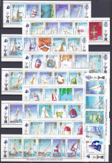 DB1 Ins. Solomon 1986 Iahturi Cupa Americii Yachting 10 x MS MNH foto