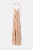 Furla sal de mătase culoarea bej, uni, WT00094.BX3859.CX0004401