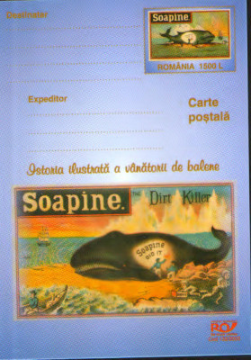 Intreg postal CP nec. 2003 - Istoria ilustrata a vanatorii de balene foto
