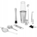 Set Cocktail Shaker Kit pentru barmani 400/700 ml, KI9, 11 piese Household NewTrend