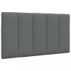 VidaXL Pernă pentru tăblie de pat, gri &icirc;nchis, 80 cm, material textil 4019136