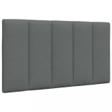 VidaXL Pernă pentru tăblie de pat, gri &icirc;nchis, 80 cm, material textil