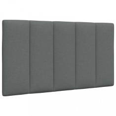vidaXL Pernă pentru tăblie de pat, Hanko, gri &icirc;nchis, 80 cm, material textil 4019136