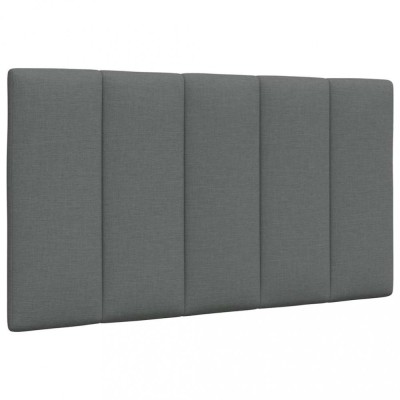 vidaXL Pernă pentru tăblie de pat, gri &amp;icirc;nchis, 80 cm, material textil 4019136 foto