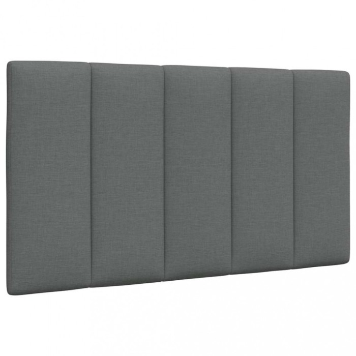 vidaXL Pernă pentru tăblie de pat, gri &icirc;nchis, 80 cm, material textil 4019136