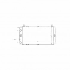 Radiator racire Trabant 10.1988-12.1992 Motor 1,1 30kw, Wartburg Wartburg 353/353w 10.1988-03.1991 Motor 1,3 43kw Benzina, tip climatizare Manual, dim foto