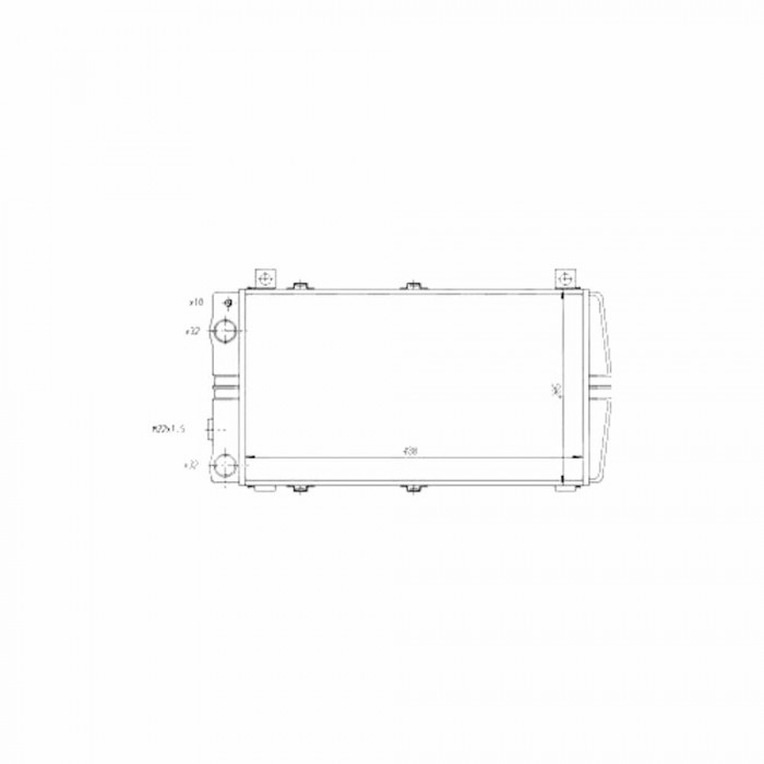 Radiator racire Trabant 10.1988-12.1992 Motor 1, 1 30kw, Wartburg Wartburg 353/353w 10.1988-03.1991 Motor 1, 3 43kw Benzina, cutie Manuala, dimensiun