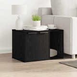 vidaXL Litiera pentru pisici, &icirc;mprejmuire, stejar negru, 60x40x40 cm, lemn stratificat 865986
