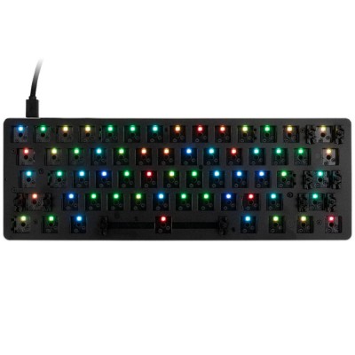 Glorious Barebone GMMK Compact, ANSI Layout, USB-C, RGB, Negru &amp;quot;GMMK-COMPACT-RGB&amp;quot; (timbru verde 0.8 lei) foto