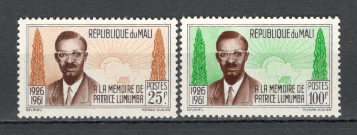 Mali.1962 1 an moarte P.Lumumba-presedinte DM.11