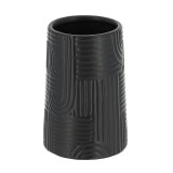 Suport Periuțe Ceramică Motive Etnice &ndash; Negru