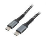 Cablu USB C 2.0, 1m, Negru-Alb, 100W