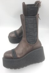 Botine lux BARRACUDA mde in Italy noi piele naturala premium model superb 37-38
