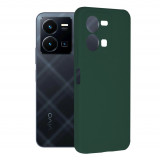 Husa pentru Vivo Y35, Techsuit Soft Edge Silicone, Dark Green