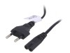 Cablu Alimentare 0,5m Negru CEE 7/16 la IEC C7