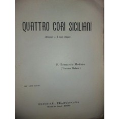 Quattro cori siciliani- P. Bernardo Modaro