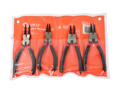 Set 4 clești Seeger 160mm, GEKO G01660 foto