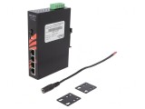 Switch Ethernet Neadministrabil 5 Porturi 12-48VDC LNX-0501G-SFP