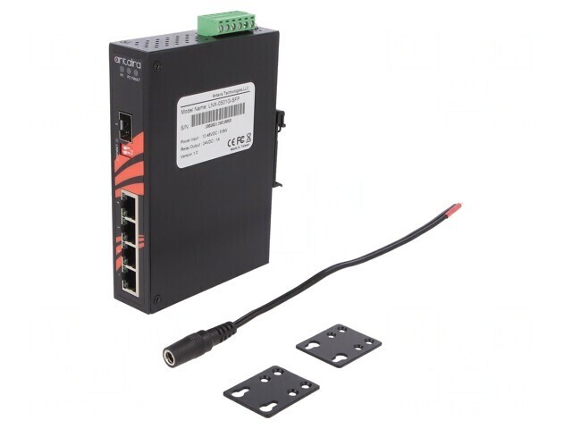 Switch Ethernet Neadministrabil 5 Porturi 12-48VDC LNX-0501G-SFP