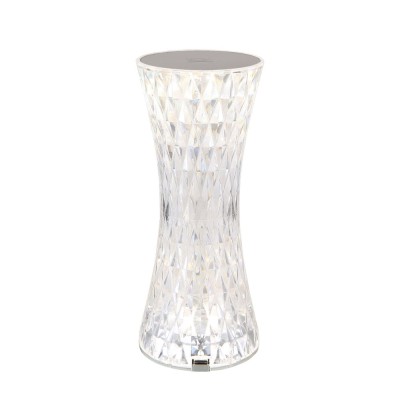 Veioza LED RGB Gixi 28073, 1.5W, functie touch, culori RGB comutabile, alba, moderna foto
