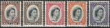 Grenada (Colonie Britanică) 1953&ndash;1966 - Set de 5 Timbre Definitive &bdquo;Regina Elisabeta a II-a&rdquo; -KV1