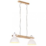 VidaXL Lampă suspendată industrială, 25 W, alb, 109 cm, E27