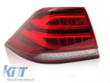Stop LED stang potrivit pentru Mercedes GLE W166 2015-2019, rosu Performance AutoTuning