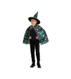 Costum Vrajitor Verde pentru Copii, marime 110/120 cm (5-6 ani)