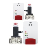 Pack of 2 smart gas sensor kit and solenoid valve PNI Safe House Smart Gas 300 WiFi with sound alert,PNI Smart or Tuya mobile application