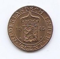 Indiile de Est Olandeze 1 Cent 1956 - Cupru, 23 mm, KM-307.1 foto
