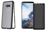 Cumpara ieftin Husa Samsung Galaxy S8 Plus Magnetica cu spate din sticla securizata si folie privacy pentru ecran, MyStyle Perfect Fit