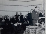 1934 Foto Berman / Al G Donescu primar general Bucuresti / sala Artei Soc Funct